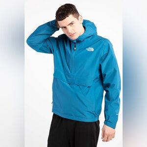 The North Face Antora Anorak Jacket Banff Blue Large Waterproof Windproof